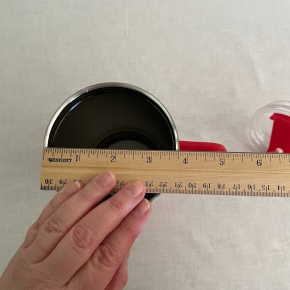 Katydid Large 40 oz Insulated Tumbler Mug w/ Handle Straw Groovy Swirles Design - Picture 6 of 8